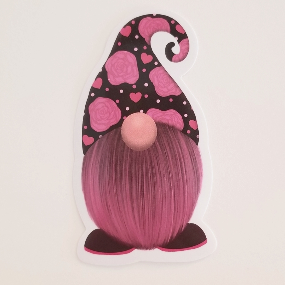 10/$10 Pink Gnome Sticker